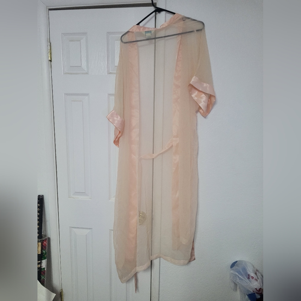 Elegant Pint Vintage  Robe - Picture 4 of 6
